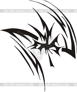 Tattoo with canadian maple leaf - vector clip art