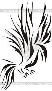 Bird tattoo - vector clipart