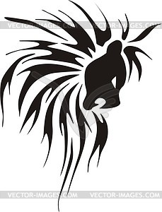 Lion tattoo - vector clip art