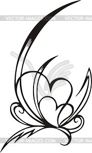 Heart tattoo - vector clipart