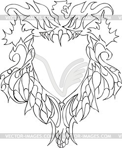 Ornamental wreath - vector clipart