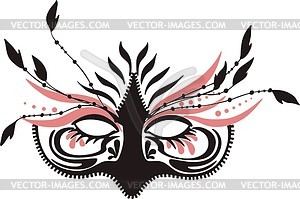 Карнавальная маска - цветной векторный клипарт