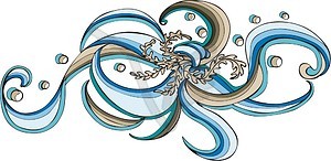 Sea ornamental pattern - vector clipart