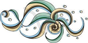 Sea ornamental pattern - vector clip art