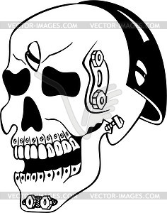 Skull tattoo - vector image