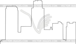 Buenos Aires skyline - vector clipart