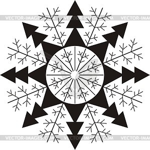 Snowflake - vector clipart