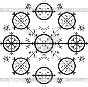 Snowflake - vector clipart