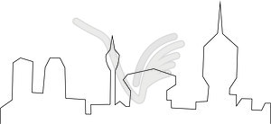 Oslo skyline - vector clipart