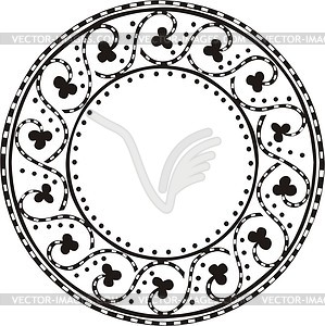 Round frame - vector clipart