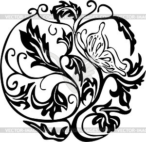 Floral dingbat - vector image