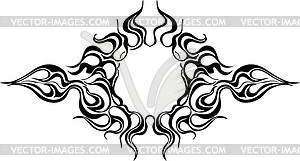 Round flame - vector image