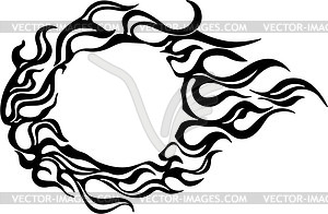 Solar flame - vector image