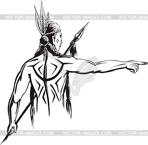American Indian - vector image