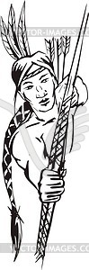 American Indian - vector clipart