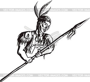 American Indian - vector image