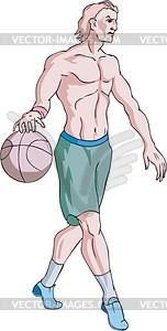 Basketball-player - vector clipart