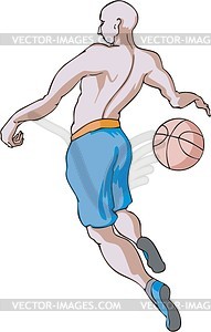 Basketball-player - vector EPS clipart