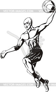 Basketball-player - vector clip art