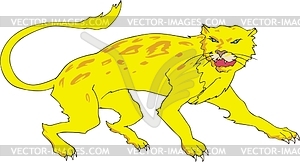 Leopard - color vector clipart