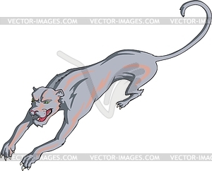 Black panther - vector clip art