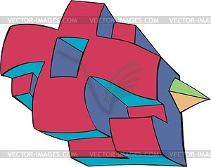 Color abstract design - vector image