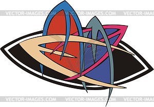 Color abstract design - vector clipart