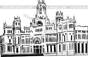 Madrid sights - vector clipart