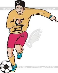 Soccer player - vector clipart