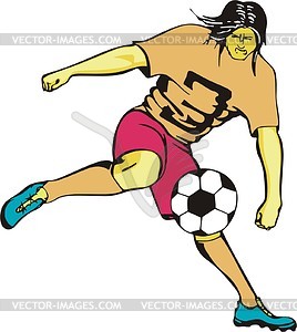 Soccer player - vector clip art