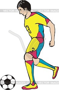 Soccer player - vector image