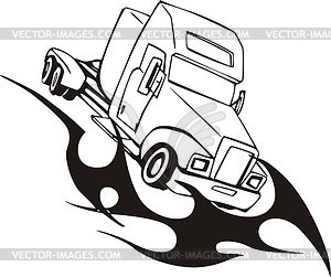 Truck flame - vector clipart