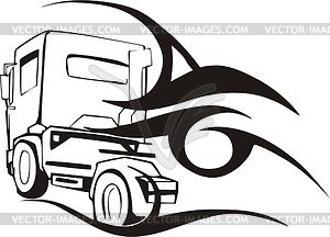 Truck flame - vector image