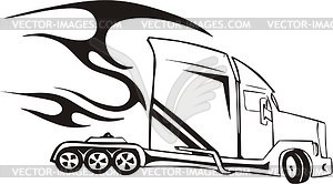 Truck flame - vector clipart