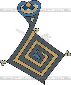 Celtic initial letter B - vector image