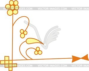 Celtic ornamental corner - vector image