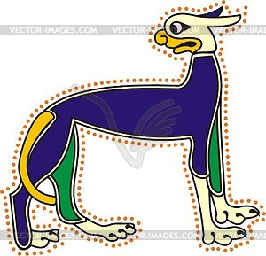 Celtic lion clipart - vector clipart