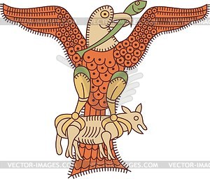 Romanesque eagle clipart - vector clipart