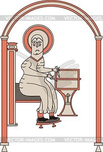 Matthew the Evangelist - vector clipart