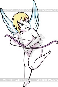 Angel cupid - vector clipart