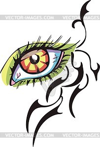 Eye pattern design - vector clipart