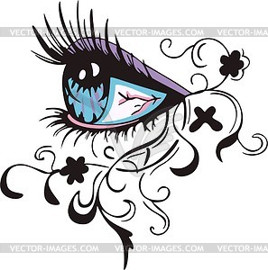 Eye pattern design - vector clipart