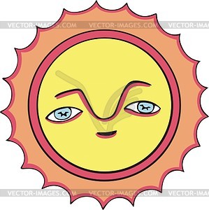 Solar design - color vector clipart