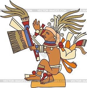 Centeotl - Aztec god of maize - vector clipart