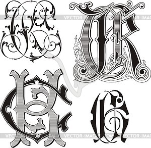 Monograms CK - vector clipart