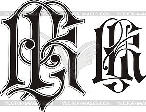 Monogram LK - vector clipart