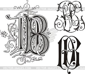 Monogram NB - vector clipart