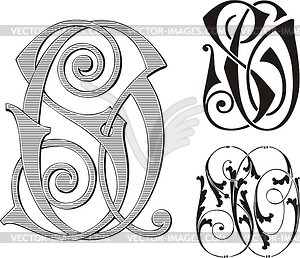 Monogram SO - vector clipart