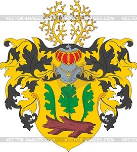 Brucken-Fock, family coat of arms - vector clipart