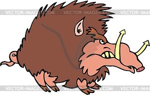 Boar cartoon - vector image